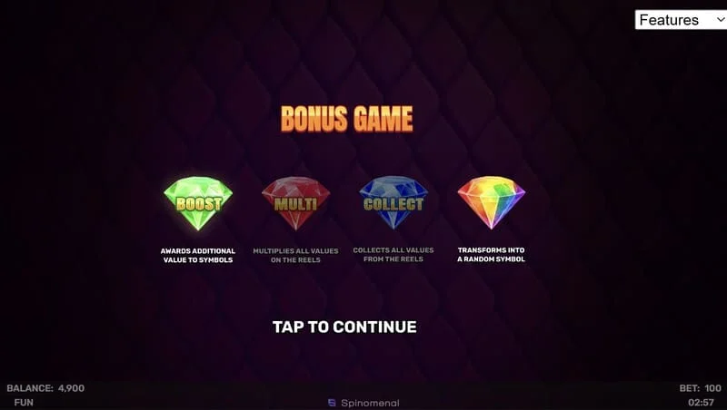 3 Sparking Crowns ボーナスゲーム